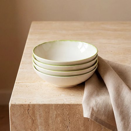 GÜRAL PORSELEN Flora 4lü 15 cm Porselen Kase 4883