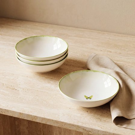 GÜRAL PORSELEN Flora 4lü 15 cm Porselen Kase 4883