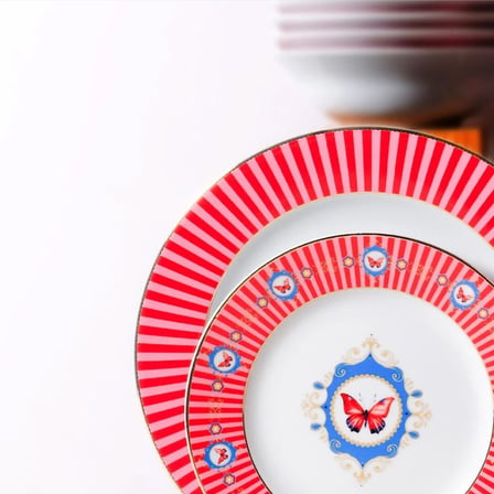 Güral Porselen Eclat Rouge 24 Parça Yemek Takımı
