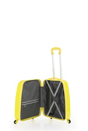 V307 ABS ÇOCUK VALİZ-SARI DALMAÇYALI