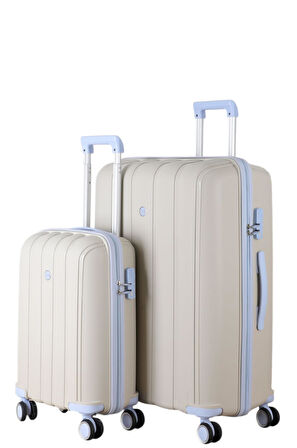 Mçs Polipropilen 2'li Valiz Seti Büyük & Kabin V305