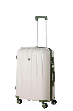 Mçs Polipropilen 3'lü Valiz Seti Orta & Kabin & Makyaj V305