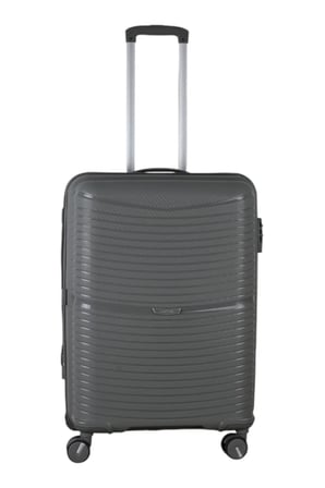 V379 AURA Y.ÜRETİM PP VALİZ 55 CM + 75 CM SİYAH SET