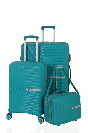 V374 SU Y.ÜRETİM PP VALİZ 55 CM + 75 CM + MAKYAJ SİYAH
