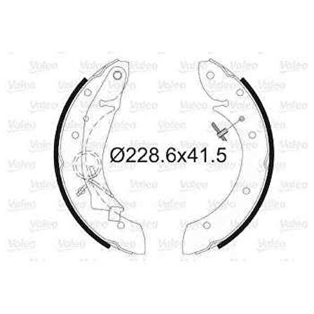 Psa Arka Fren Balatası (pabuclu) Partner Berlingo (97 08) Megane Scenic 98> - Valeo 562634