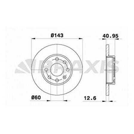 Opel On Fren Aynası Astra F 1,4 1,6 Vectra Corsa A / B 1,2 1,3 1,4 1,5d 1,5td 1,6i 1,6gsi - Braxıs Ae0166