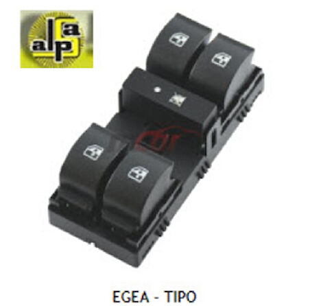 Unıversal Cam Anahtarı>fiat Egea  Sol Dörtlü  >>735 631 478 An7900 - Mcar-An244