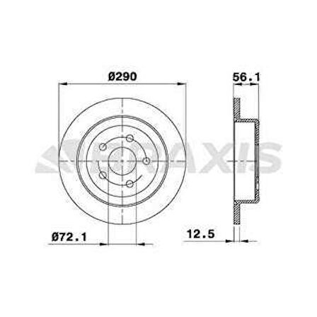 Jeep Arka Fren Diski Chrysler Grand Voyager III Voyager IV - Braxıs Ae0410