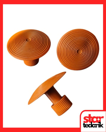 PDR Boyasız Göçük Düzeltme Plastiği Bombeli Çap 33Mm - D. N6 - Krem 10 adet