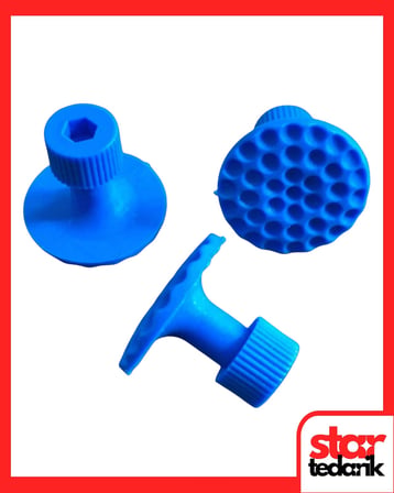 PDR Boyasız Göçük Düzeltme Plastiği Bombeli Yuvarlak Mavi Çap 27mm - D. N6 - Mavi 10 adet