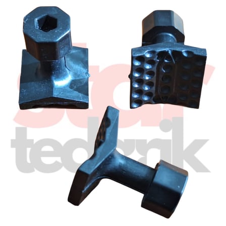 PDR Boyasız Göçük Düzeltme Plastiği Köşe Düzeltme V Tİp Çap 20x20mm - D. N6 - Siyah 10 adet