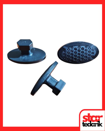 PDR Boyasız Göçük Düzeltme Plastiği Elips Kavisli Çap 50x28mm - D. N6 - Siyah 10 adet