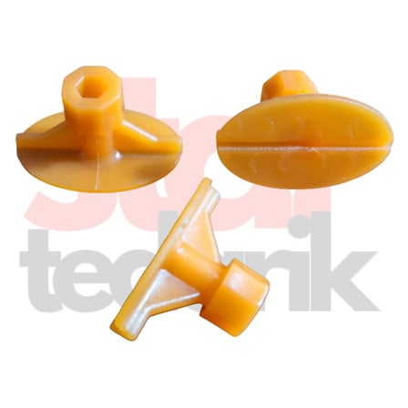 PDR Boyasız Göçük Düzeltme Plastiği Elips 35x22mm - P. N6 - Turuncu 10 adet
