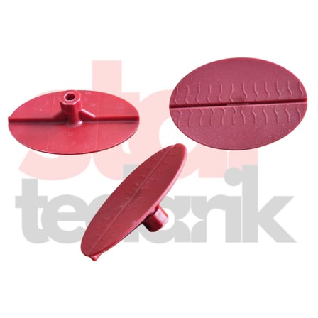 PDR Boyasız Göçük Düzeltme Plastiği Kırmızı Elips 75-50Mm - D. N6 - Kırmızı 10 adet