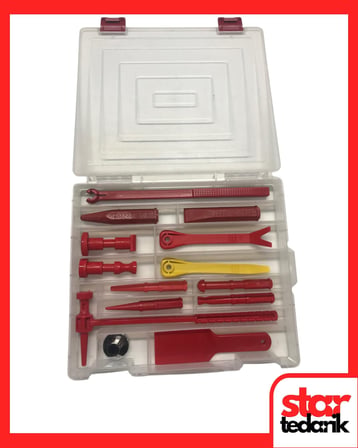 Set Plastik PDR Göçük Düzeltme Çekiç Ve Uç Takımı 14 Parça