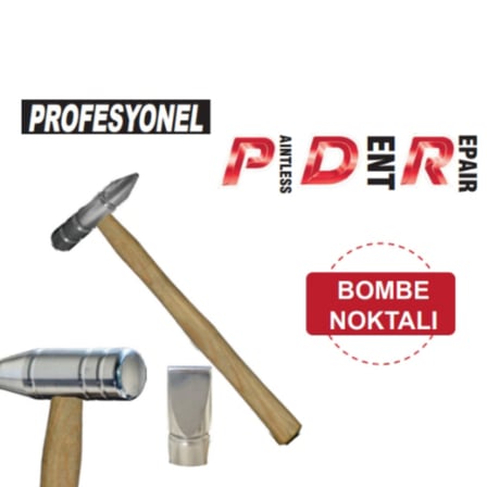 Pdr Kaporta Çekiç Aluminyum Ahşap Saplı ( Yan Balta ) 184Gr