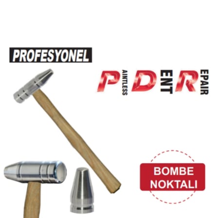 Pdr Kaporta Çekiç Aluminyum Ahşap Saplı ( Küçük Balta ) 177Gr