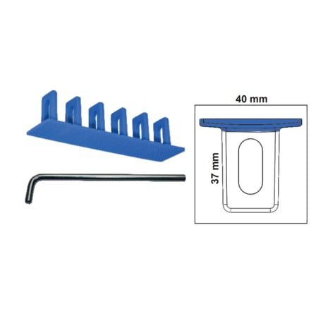 Set PDR Boyasız Göçük Düzeltme Plastiği Mavi 6 Lı Düz 40mm + L Kol