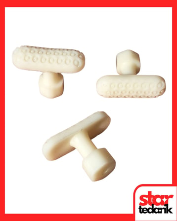 PDR Boyasız Göçük Düzeltme Plastiği Elips Kavisli 12,5X33,7Mm - D. N6 - Natural Beyaz - 10 adet
