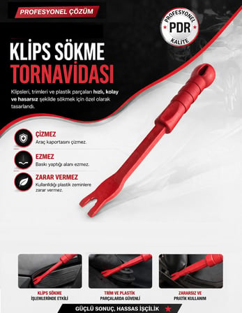 Tornavida Klips Sökücü Plastik
