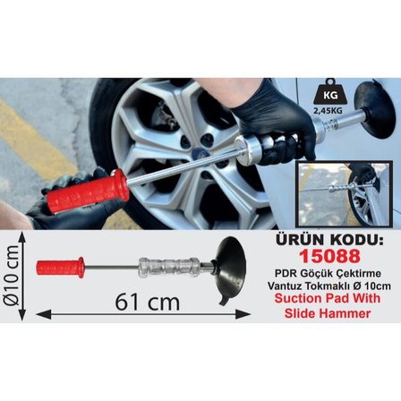 Vantuz Tokmaklı çap 10 cm 2,45 Kg