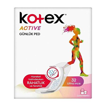 Kotex Active Günlük Ped 32 Li