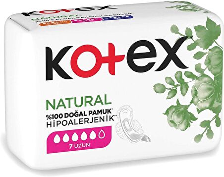 Kotex Natural Ultra Single Uzun Ped 7'li X2 Adet + Trim CB-02DR Siyah Profesyonel Siyah Törpü Hediyeli