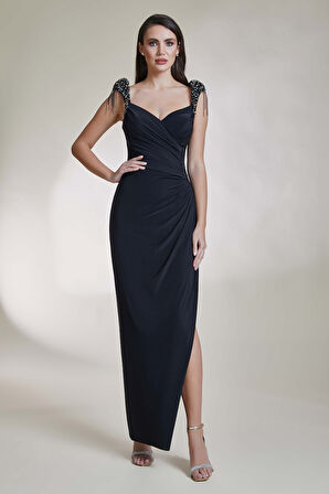 Abiye Elbise 9085-Siyah | 42