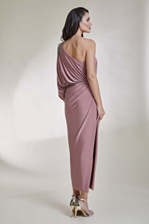 Abiye Elbise 9074-Camel | 38