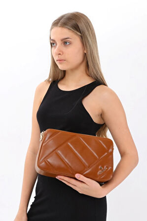 CACHAREL KADIN OMUZ ÇANTASI-C-070-TABA | undefined