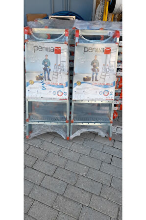Banio Perilla Çift Çıkışlı 4+4 Basamaklı Metal Merdiven