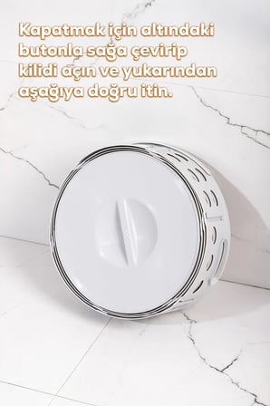 Porsima 25100-1 Teleskopik Katlanır Sepet Katlanabilir Çamaşır Sepeti Orta Boy Katlanır Çamaşır Sepeti Gri 15LT