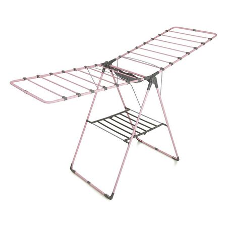 PERİLLA İSABELLA ÇAMAŞIR KURUTMALIĞI SEPETLİ SOFT PEMBE 57016