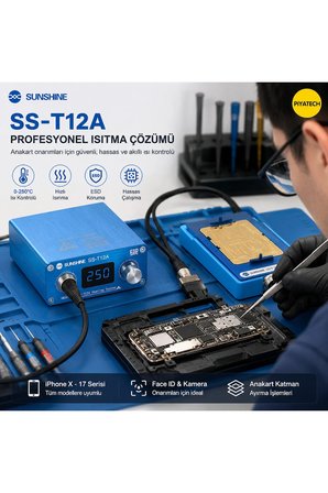 SS-T12A Anakart Isıtma ve Ayırma İstasyonu iPhone X - 17 Serisi Uyumlu Tamir Makinesi - Ana Kafa - Ana Ünite
