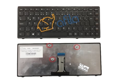 Lenovo Flex 14 T5E1-TUR G400S S410P Z410 Notebook Klavye SiyahTR