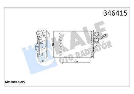 Renault Kalorıfer Radyatoru Duster Logan II Sandero II - Kale 346415