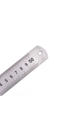 Çelik Cetvel 50 Cm Inch Ölçülü Ç.c