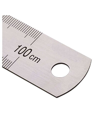 Kraf 500G 100 cm Inch Ölçülü Çelik Cetvel