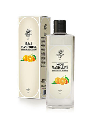 Rebul Mandarine (Mandalina) Edc Kolonya 250ml Cam Şişeli, 125ml - 50ml Pet Sprey Şişeli 3'lü Set (9 