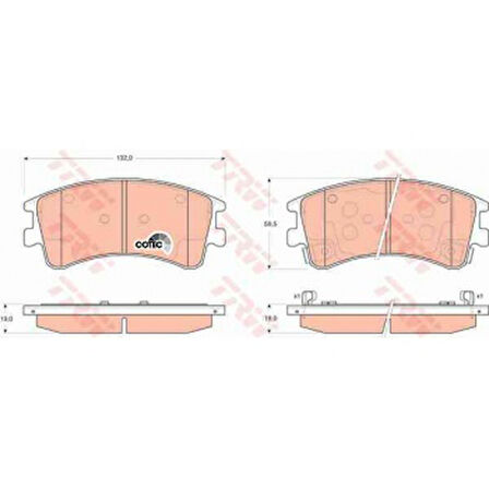 Mazda On Fren Balatası Mazda 6 03-08 - Trw Gdb3310