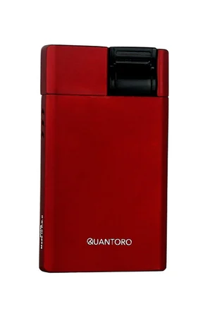 Quantoro Tek Torch Pürmüz Kırmızı Metal Puro Çakmağı - TRZ1001