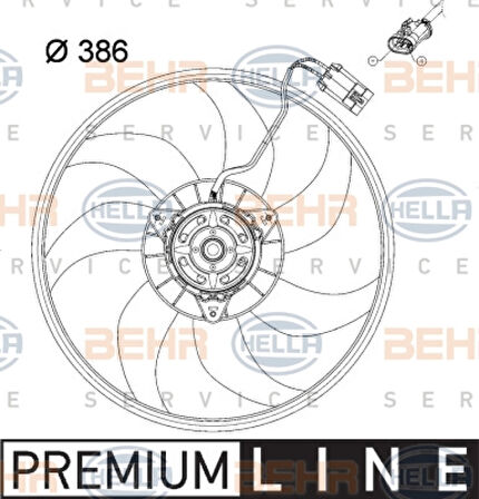 Opel Fan Motoru - Fan Motoru - Bhr Cff 119 000p