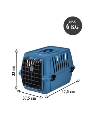 Pribor Kedi Köpek Evcil Hayvan Taşıma Çantası 47,5 x 33,5 x 33 cm Lacivert