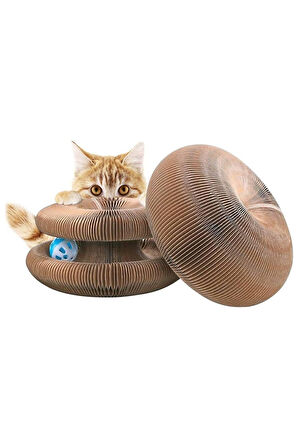 Pribor Kedi Tırmalama Toplu Akordiyon Kedi Oyuncağı