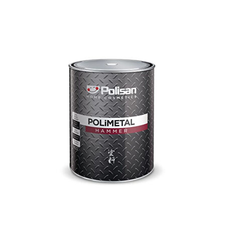 Polisan Polimetal Hammer 0.75 lt Metal Boyası Gümüş