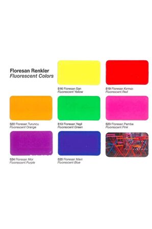 Polisan 516 Florasan/Neon Sprey Boya Sarı Florasan Renk