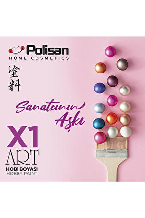 Polisan X1 Art Vernikli Hobi Boyası Abanoz 120 Ml