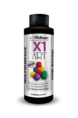 POLİSAN X1 HOBİ BOYASI 0099 KARBON SİYAH 120 ML