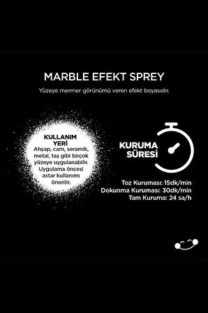 Polisan Özel Amaçlı Sprey 200 ml Mermer Efekt Beyaz