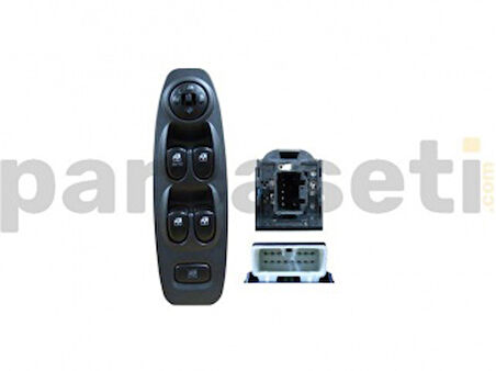 Hyundaı Cam Acma Kapama Anahtarı Hyundaı Accent 03-05 On Sol Dortlu - Maxtel 18203015
